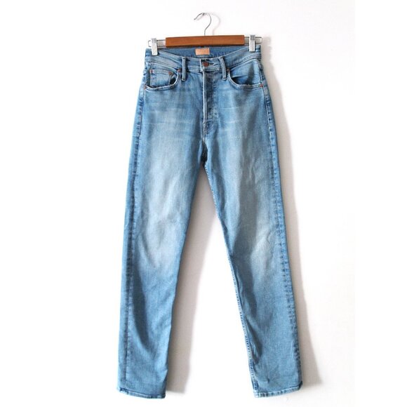 MOTHER The Tomcat Skimp Jeans 31" / Size 26 / California Cruiser Blue Straight - Picture 5 of 12